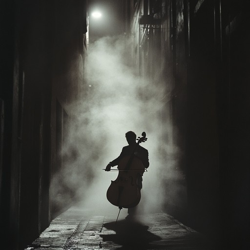 A hauntingly seductive composition blending deep cello with eerie synths in a shadowy soundscape