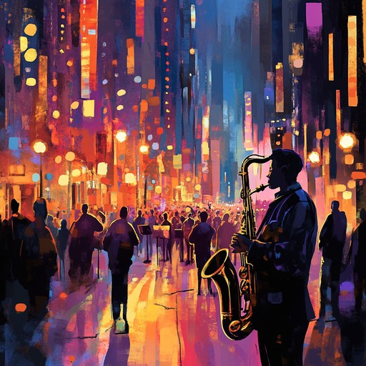 A vibrant and energetic instrumental jazz piece that captures the spirit of a modern day swing soiree in the historic five points neighborhood, blending classic swing rhythms with bebop improvisations and contemporary flair.