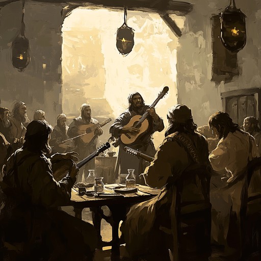 This instrumental captures the spirited essence of medieval troubadour performances. Lively melodies and harmonious rhythms transport listeners to historical courts and taverns. Traditional folk instruments evoke nostalgia while maintaining an energetic and enchanting atmosphere.