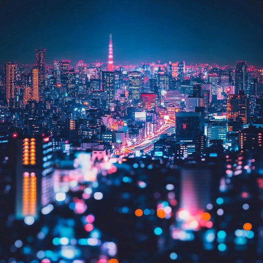 An ethereal blend of soft synth melodies and gentle beats, capturing the essence of a nocturnal cityscape bathed in neon glow. The track invokes the feeling of drifting through dreams amidst the vibrant energy of tokyo's nights.