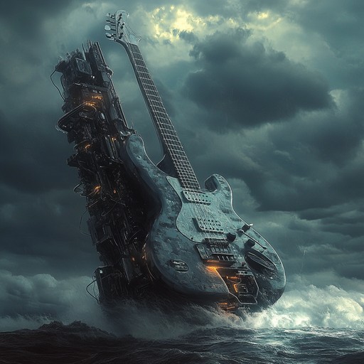 An instrumental heavy metal track combining classic riffs with futuristic sounds, creating a powerful and innovative soundscape that takes listeners on an epic journey.