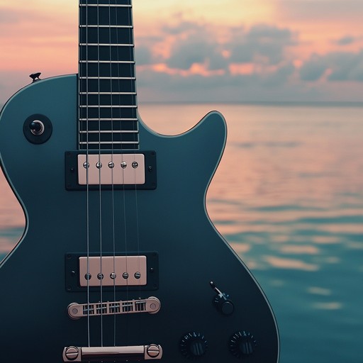 Imagine a seamless blend of soft rock with ambient nature sounds, crafting an auditory escape to tranquil shores, where each guitar note captures the essence of a serene sunset and the promise of a peaceful night.