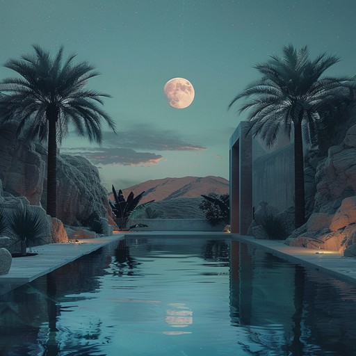 Imagine yourself in a tranquil desert oasis under a starlit sky, with the gentle sound of a distant oud and the soft rustling of palm leaves in the warm evening breeze. This ambient downtempo track features a mellow, hypnotic rhythm with lush, dreamy pads, subtle world percussion, and hints of middle eastern melodic elements that evoke a sense of peace and introspection