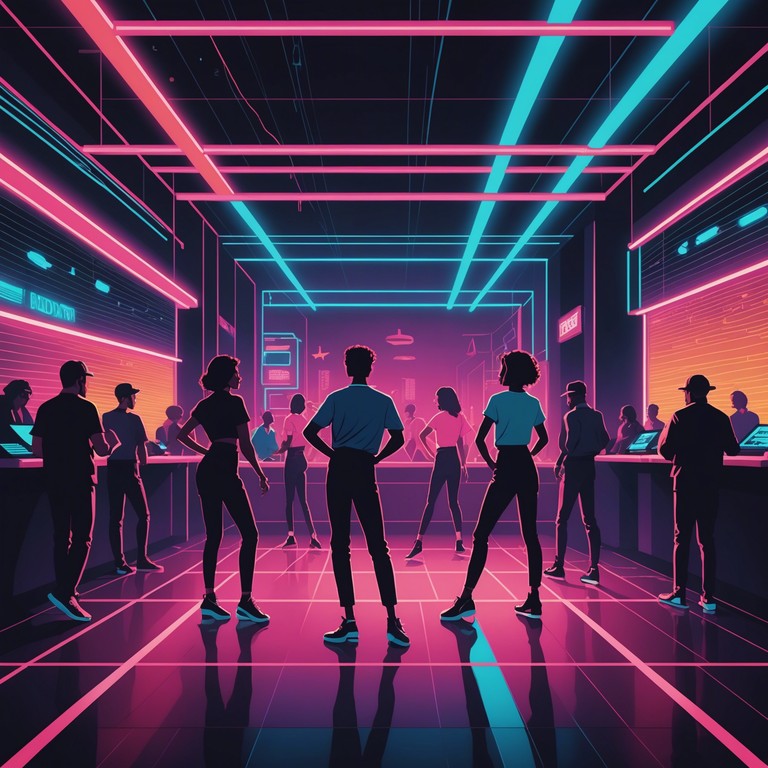 Imagine stepping into a vibrant club, where the dance floor beckons with its lively and colorful lights, pulsating with the rhythm of disco infused funk. The air is charged with excitement, setting the stage for wild dance moves and unforgettable moments.