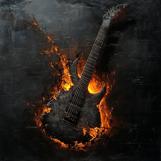 An instrumental track that combines the aggression of metal with the rhythmic intensity of rap, featuring heavy guitar riffs, pounding drums, and a driving bassline to convey powerful feelings of anger and rebellion.