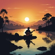 calming river sounds with sitar music