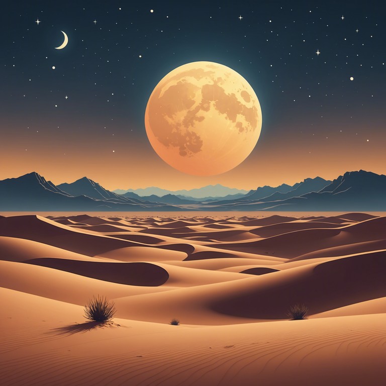 A serene nocturnal journey through sound, blending middle eastern musical traditions with ambient textures to create a peaceful soundscape ideal for relaxation and meditation.