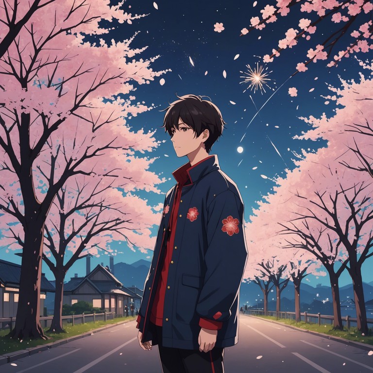 This track blends traditional japanese instruments with modern synthesis to create an energetic and uplifting atmosphere, ideal for festive scenes in an anime. The melody is catchy and designed to evoke feelings of joy and celebration, making it suitable for moments of triumph or festive gatherings in a storyline.