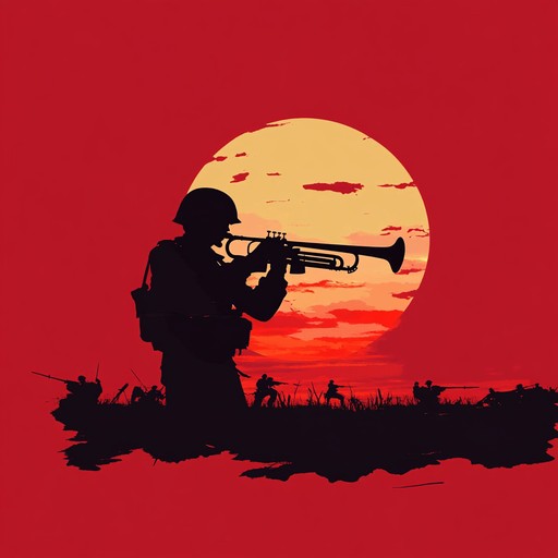 A stirring instrumental piece that captures the reflections of soldiers on the battlefield, blending haunting trumpet melodies with orchestral strings to evoke feelings of heroism, loss, and remembrance.