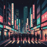 epic soundscape meets tokyo's energetic pulse