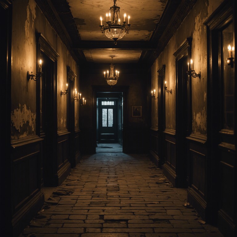 Delve into the heart of a haunting soundscape where whispers from forgotten souls echo against timeless piano notes in a grand victorian mansion, now a shadow of its former self. This track invokes the chilling sensation of being watched by invisible eyes, creating an immersive experience in melancholy and dread.