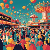 energetic beats meet playful carnival vibes