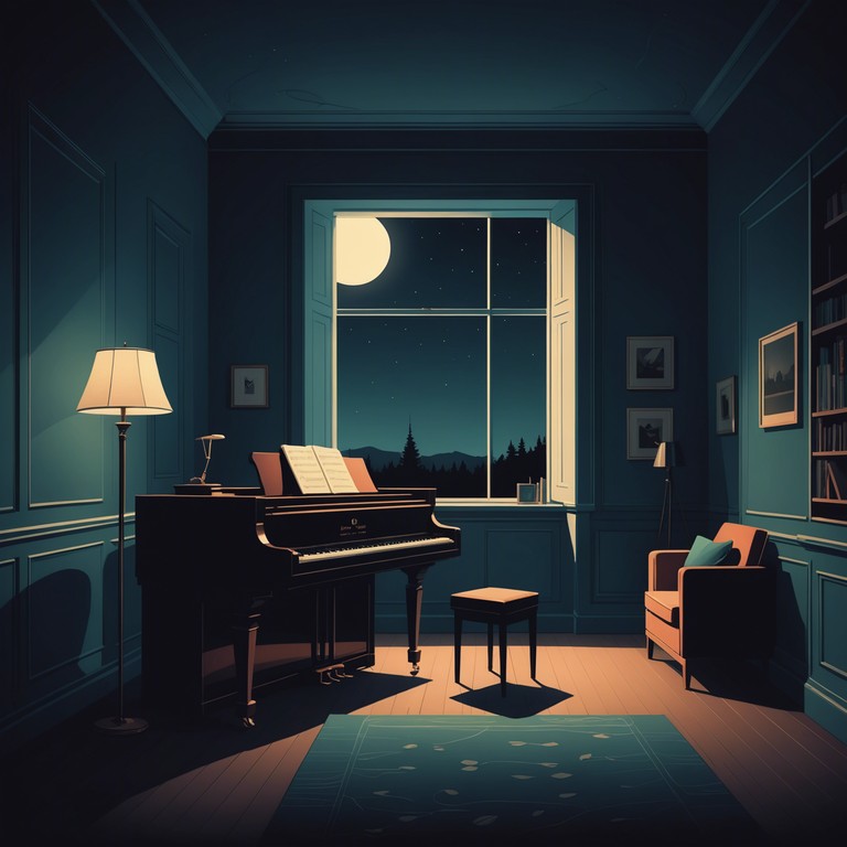 Imagine a composition where each note on the piano is like a whispered secret, weaving through the shadows of a quiet night, revealing the deep emotions and unspoken desires of a solitary soul.