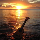 relaxing ukulele melody over ocean waves