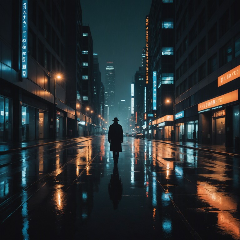 An instrumental that dives deeper into the shadows of the city, night's whispering secrets uses layered synths and an evolving soundscape to pull the listener into a story of enigma and city lore. The presence of a subtle, repetitive melody hints at the secrets just out of reach, inviting a feeling of adventure mingled with caution.