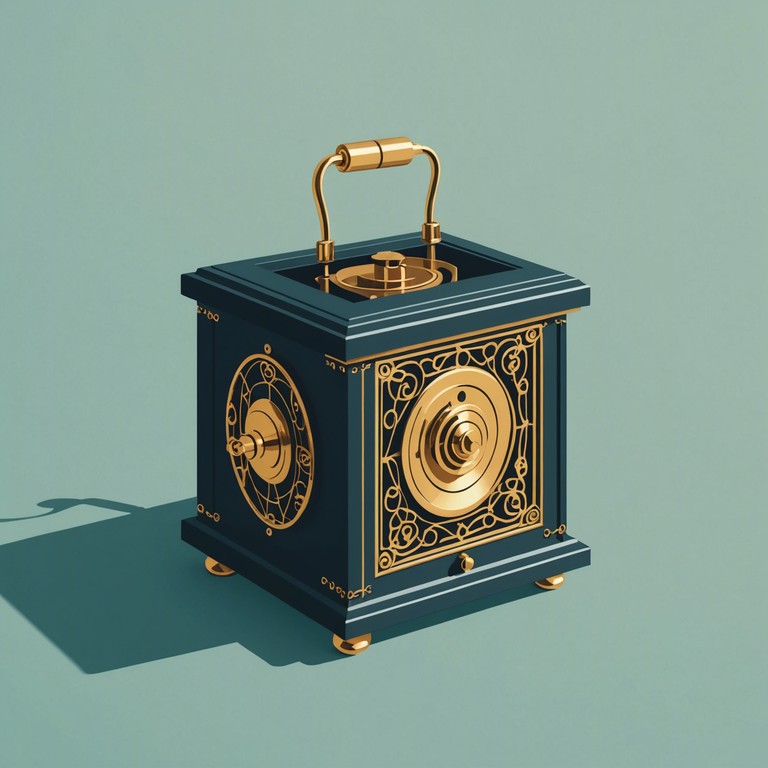 This variation increases the intensity of the eerie atmosphere by amplifying the music box with shadowy undertones and soft echoes, mimicking sounds that might be heard as the lights go out, rendering a child's imagination wild with stories of playful yet mysterious shadow figures dancing on the wall.