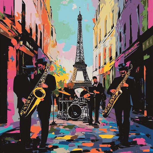 A powerful jazz instrumental featuring aggressive saxophone solos and a disruptive rhythm section, capturing the essence of a rebellious parisian uprising. This piece is characterized by its chaotic energy and defiant mood, making for an electrifying and unconventional jazz experience.