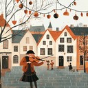 energetic traditional dance tune with lively fiddles and drums