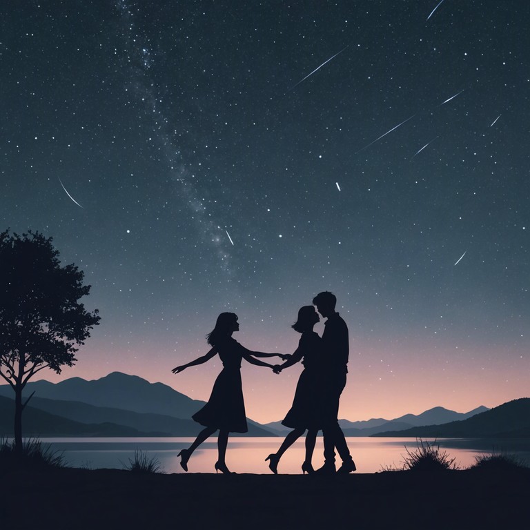 A more serenading piece focusing on a deeper exploration of the velvety sax sounds against a backdrop of soft, soothing night sounds, aiming to mimic the reflective nature of moonlight on a calm lake.
