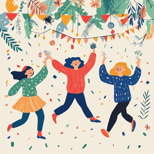 An energetic and cheerful instrumental cumbia featuring lively accordion and dynamic percussion, ideal for creating a joyful and celebratory atmosphere