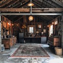 unique blend of garage with an elegant vibe