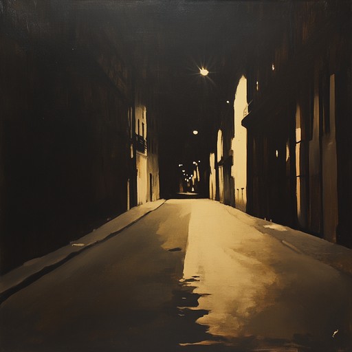 A suspenseful instrumental soul track featuring a haunting saxophone melody over deep, grooving basslines and minimalist percussion, evoking the tension of a city at night.