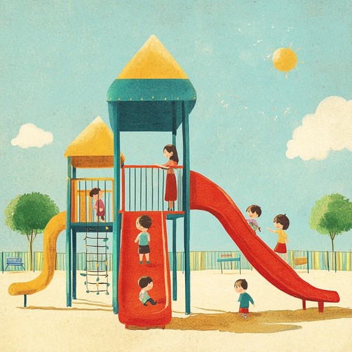 A playful, lighthearted instrumental muzak track perfect for capturing the joy and excitement of a sunny day on the playground. The music combines bouncy melodies and whimsical harmonies to create a vibrant and joyful atmosphere.