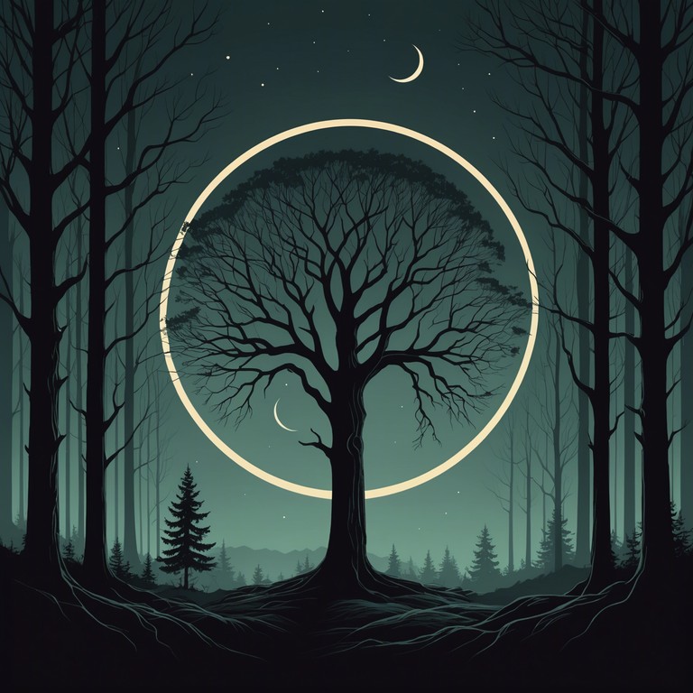 This composition emanates a haunting echo through dark, subdued melodies played with acoustic guitars, intended to captivate and immerse listeners into a sense of mystique and archaic folklore. Each strum a thread in the ancient tapestry of night time tales whispered beneath crescent moons.