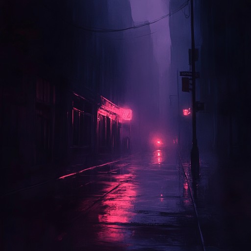 A seamless blend of dark, brooding jazz melodies and pulsating urban electronic beats creates an unsettling yet captivating ambiance. Eerie synthesized tones with rich saxophone layers offer a hauntingly sophisticated sound.