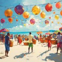 vibrant calypso rhythm with playful and tropical melody.