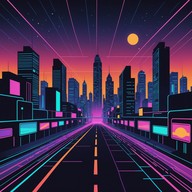 journey through the night's glowing heartbeat.