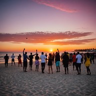 playful beats under tropical skies