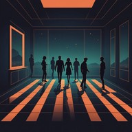 sensual beats meet robotic precision in darkness