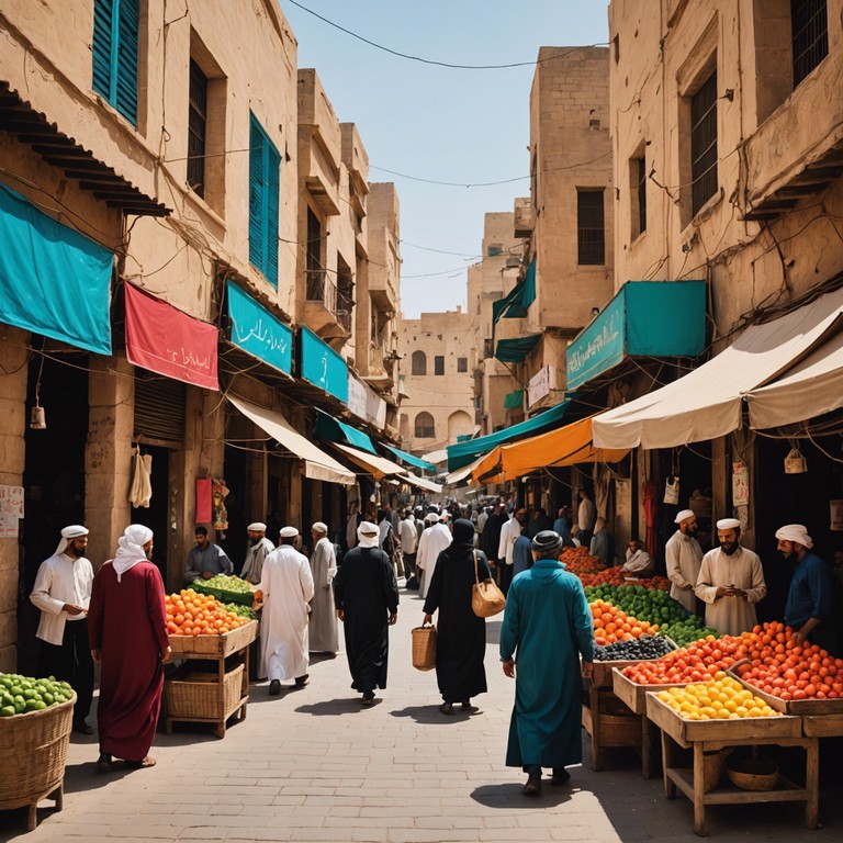 This track combines the infectious beats of funk with exotic middle eastern musical motifs, creating a unique fusion that evokes images of bustling, vibrant marketplaces and mysterious desert landscapes. The music utilizes traditional elements from both genres to craft a sound that is both fresh and nostalgic, perfect for transporting listeners to another place and time.