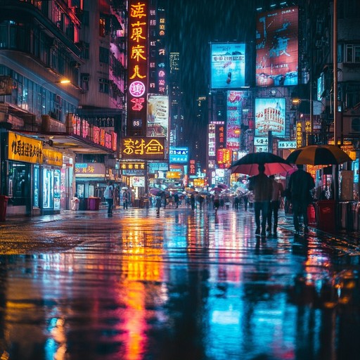 Imagine the vibrant pulse of city lights as a throbbing bassline mimics the heartbeat of the night. This track captures the essence of a bustling cityscape bathed in neon, where the rhythm of funk merges seamlessly with the sounds of urban life.