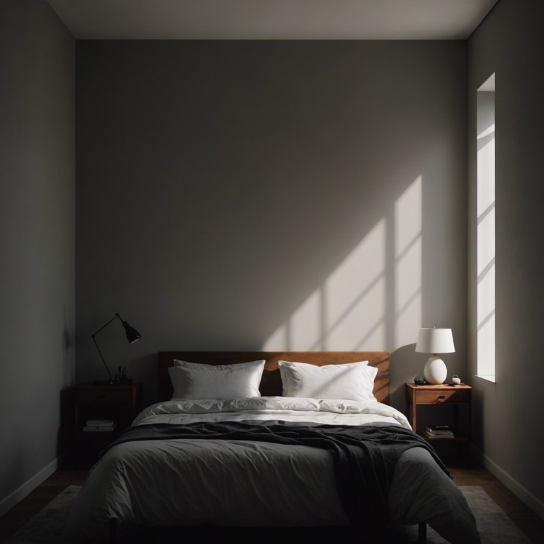 The track embodies a soft, eerie undercurrent that sweeps through the silences and shadows of a small, confined bedroom space. The use of minimalist compositions accentuates the feeling of isolation and brewing unease, magnifying small sounds into significant emotional experiences.