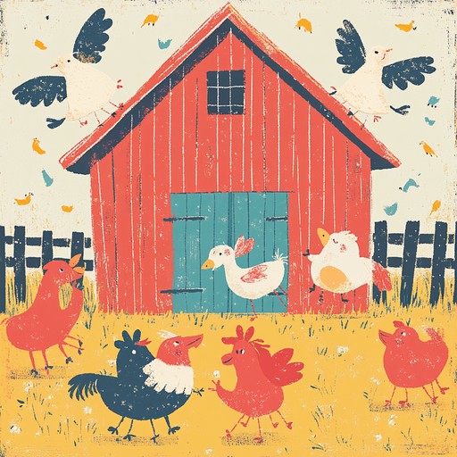 This instrumental country piece brings to life the playful energy of a bustling barnyard, with upbeat tempos and lively melodies. The music captures the spirit of fun and camaraderie among farm animals, using traditional country instruments to create a joyful and light hearted atmosphere.
