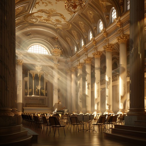 Energizing neoclassical orchestration featuring rapid violin arpeggios and robust cellos, seamlessly transitioning harmonies.