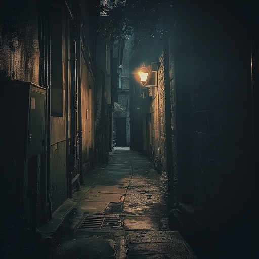 This instrumental rap song creates a chilling atmosphere using heavy bass lines and eerie soundscapes. The suspenseful rhythm combined with dark, layered synths evokes a feeling of lurking danger, making listeners feel as though they are navigating through shadowy, narrow alleys under dim, flickering lights. Ideal for scenes requiring heightened tension and anticipation.
