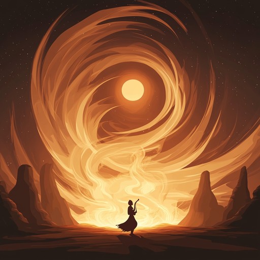 A captivating instrumental journey blending traditional indian raga melodies with the edgy intensity of rock guitar riffs, creating a sultry and mesmerizing soundscape that evokes passion and mystery.