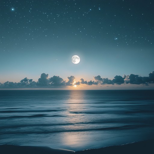 A calming and romantic instrumental piece featuring tender guitar leads, gentle waves of percussion, and euphoric harmonies that evoke the quiet magic of love under a moonlit sky.