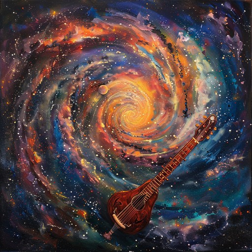 Imagine a musical piece where the ancient melodies of a sitar meet the vibrant distortions of rock guitar, painted on a canvas of rhythmic diversity. This track not only entertains but also creates a space for reflection and unification of musical traditions.