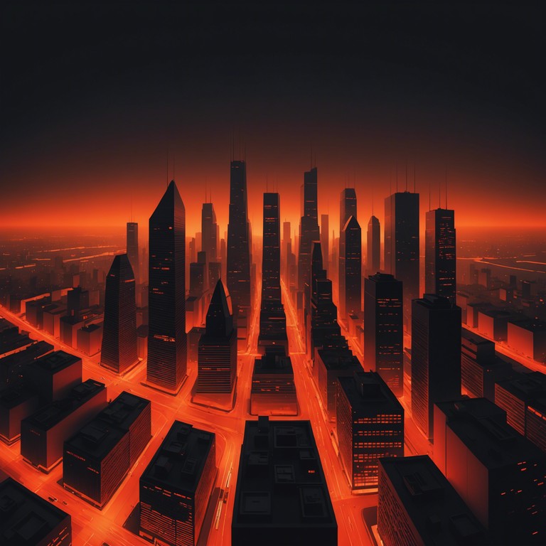 This track encapsulates the essence of urban rage and frustration, portrayed through the penetrating sounds of distorted electric guitars layered with heavy drum beats that mimic the chaos of a city in distress. The use of intrusive electronic effects intensifies the feeling of encroaching industrial noise, creating a relentless soundscape that embodies the spirit of rebellion and defiance.