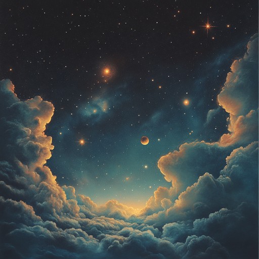 An enchanting, otherworldly lullaby featuring gentle celestial melodies that drift through the cosmos, creating a serene atmosphere perfect for inducing sleep and dreamlike states