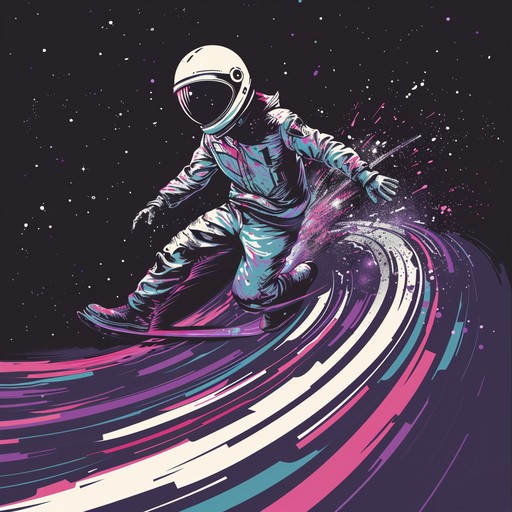 This instrumental rock track is perfect for cruising down the open road at high speeds. Featuring blistering electric guitar solos, pounding drums, and a driving bassline, it captures the exhilaration and freedom of a wild ride. The song builds in intensity, reaching a climactic crescendo before fading out like taillights disappearing into the night.