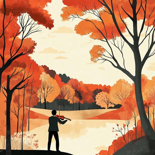 A serene, peaceful arrangement that mimics the pleasant calm of an autumn sunset. The violin weaves a gentle, introspective melody that complements the rustling of leaves, invoking feelings of nostalgia and reflection.