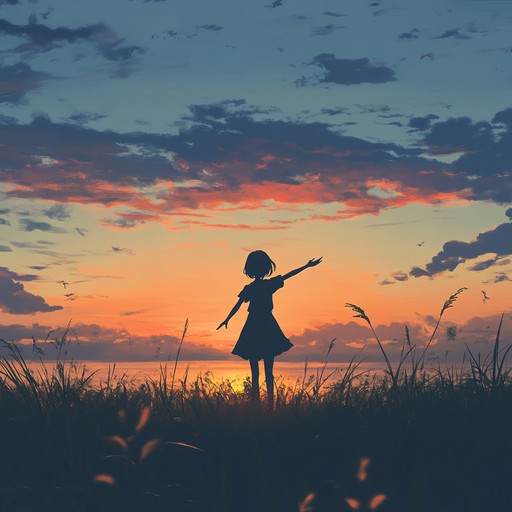 An instrumental piece that conveys deep yearning and nostalgia, featuring gentle piano and subtle string accompaniment, reminiscent of heartfelt anime moments.