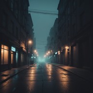 dark pulses create eerie city nightscape