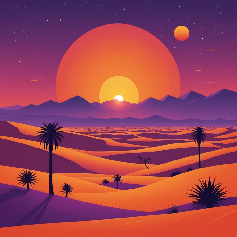 A musical journey captured through desert winds and the mysteries of the sahara, intertwining ancient rhythms with modern melodies to tell stories of nomadic life and timeless wanderlust. The song blends traditional sounds with a contemporary touch, bringing the spirit of the vast, sandy landscape to auditory life.