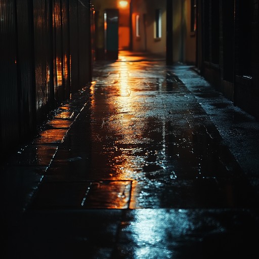 This track captures the essence of a brooding, nocturnal cityscape with pulsating beats and deep basslines that reverberate through the desolate urban streets. The atmosphere is thick with tension and anticipation as intricate percussive elements weave in and out, creating an immersive soundscape that evokes the feeling of walking through a city lost in shadows.